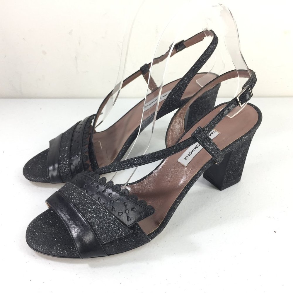New Tabitha Simmons Black 39 8.5 slingback block